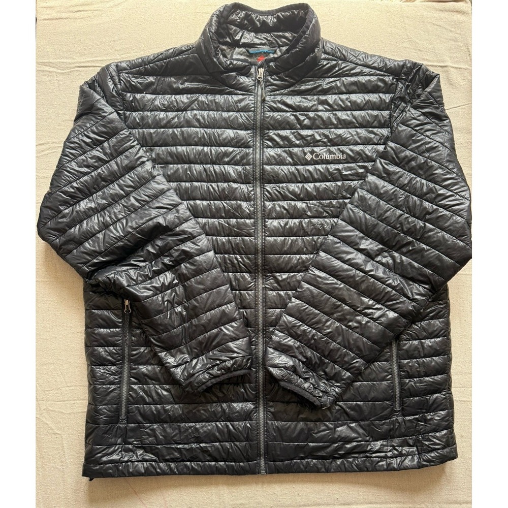 Columbia Men's Platinum Plus 740 TurboDown Puffer Jacket XL Black